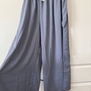 In'Voland gray wide-leg dress pants with sash tie - size 22W Plus